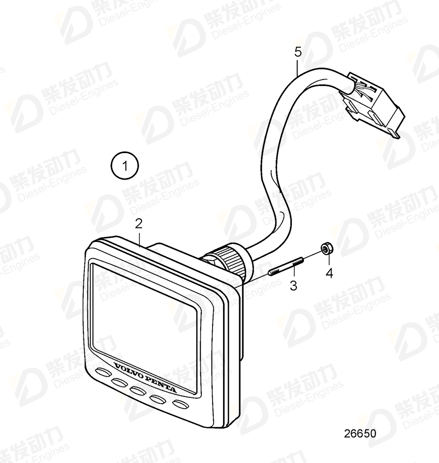 volvo penta Display 21573583 Drawing volvo penta Display 21573583 Drawing